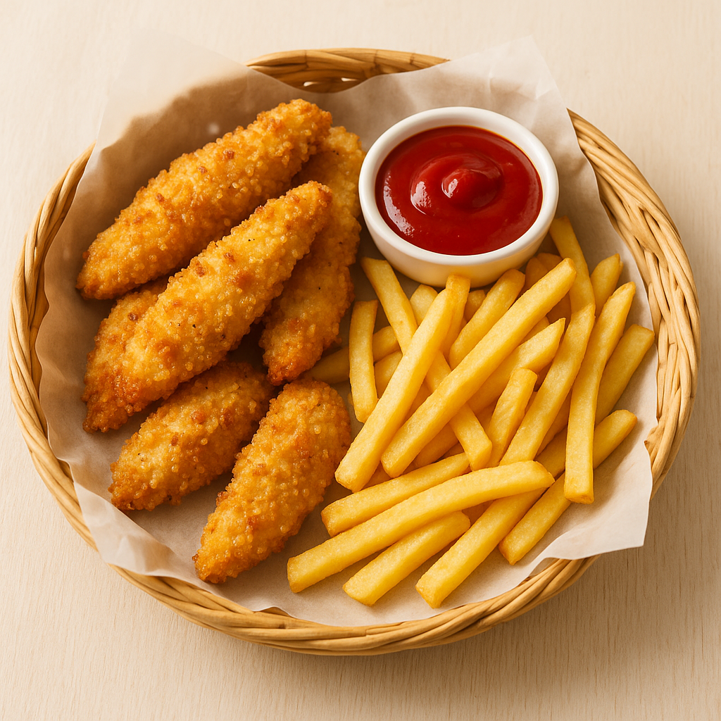 Chicken Tenders Basket - A delicious recipe ready in 25 minutes