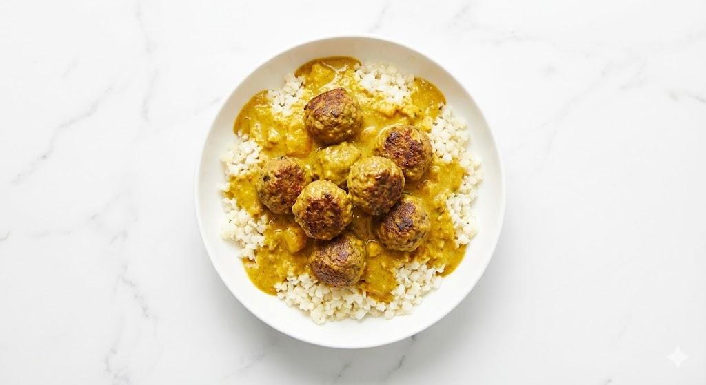 Healthy Meatballs in Curry (Shortcut) - A delicious recipe ready in 30 minutes