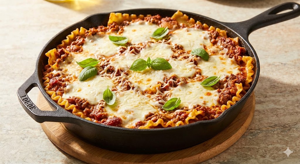 Skillet Lasagna - A delicious recipe ready in 30 minutes