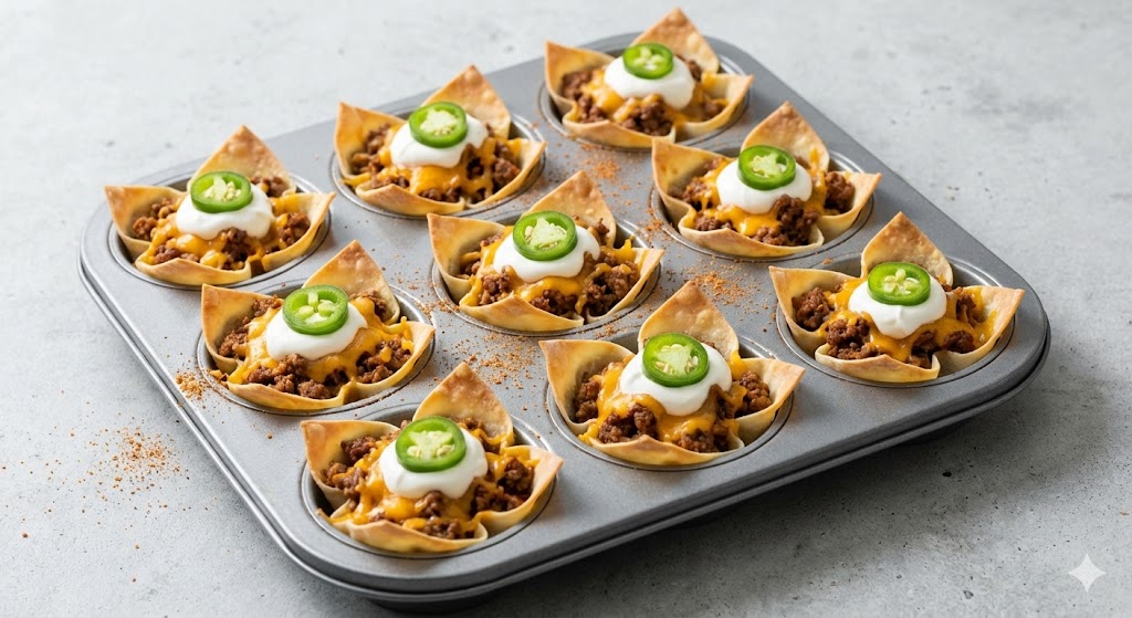 Taco Cups - A delicious recipe ready in 25 minutes